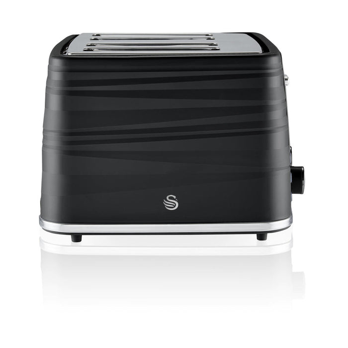 Swan 4 Slice Black Toaster Swan