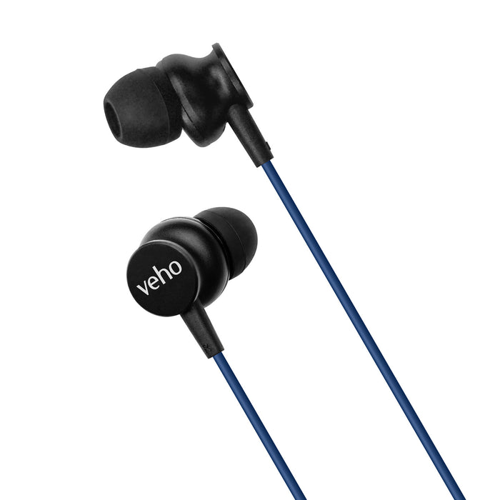 Veho Z-3 In-Ear Stereo Headphones with Built-in Microphone and Remote Control – Black (VEP-104-Z3-B) Veho