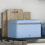 Swan Retro Bread Bin Blue Swan