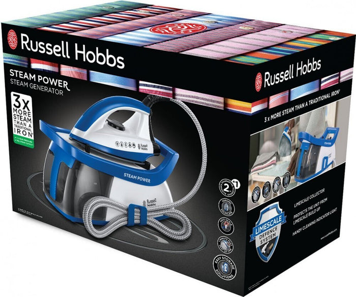 Russell Hobbs Steam Power 2600 W 1.3 L Careeza soleplate Blue, White