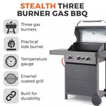 Tower T978501 outdoor barbecue/grill Cooking station Gas Black 13000 W