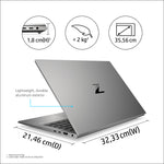 HP ZBook Firefly 14 G8 Mobile workstation 35.6 cm (14) Full HD Intel® Core™ i7 i7-1165G7 16 GB DDR4-SDRAM 1 TB SSD NVIDIA Quadro T500 Wi-Fi 6 (802.11ax) Windows 10 Pro Grey HP