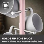 Tower Cavaletto cup holder Pink Stainless steel Tower