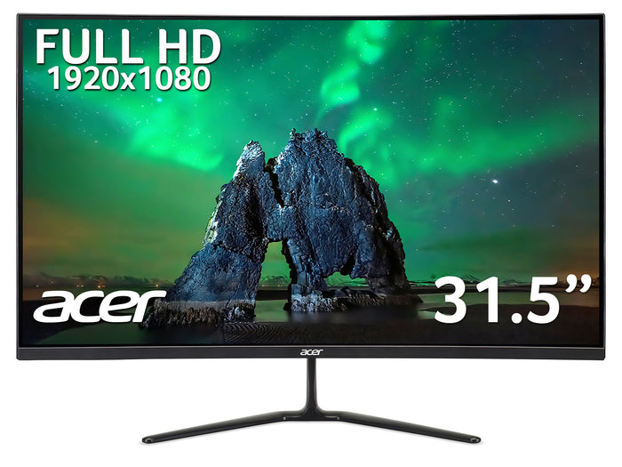 Acer ED0 ED320QRPbiipx 31.5 inch FHD Curved Monitor (VA Panel, FreeSync, 165Hz, 5ms, DP, HDMI, Black) Acer
