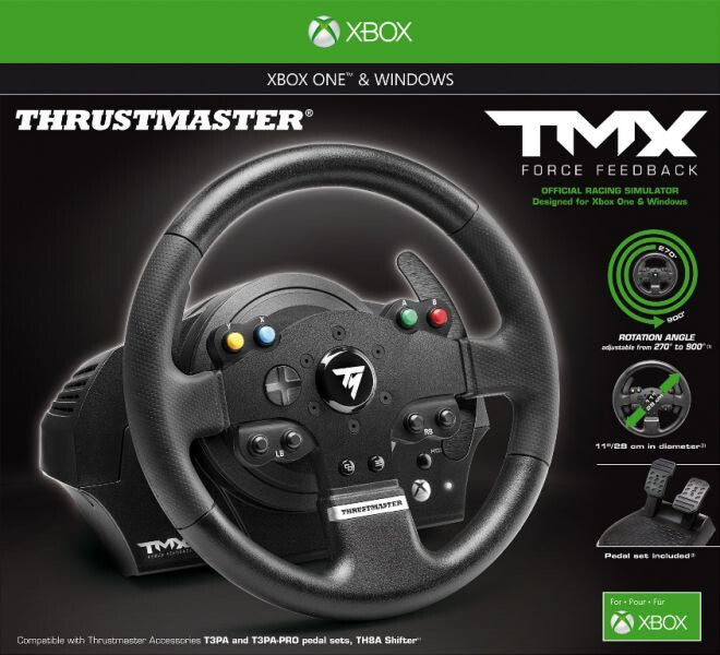 Thrustmaster TMX Force Feedback Black USB Steering wheel PC, Xbox One ThrustMaster