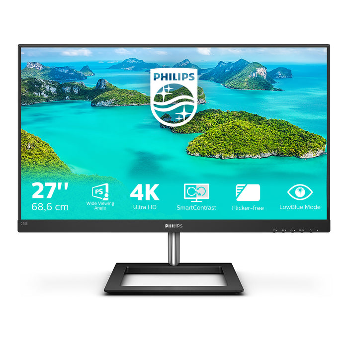 Philips E Line 278E1A/00 computer monitor 68.6 cm (27) 3840 x 2160 pixels 4K Ultra HD LCD Black