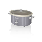 Swan 6.5L Slow Cooker Retro Grey Swan