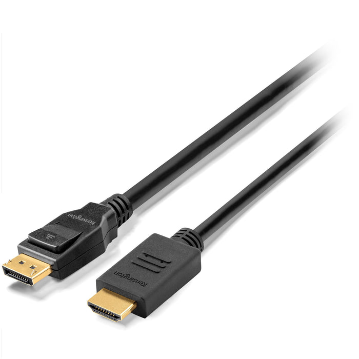 Kensington DisplayPort 1.2 (M) to HDMI (M) passive unidirectional cable, 1.8m (6ft)