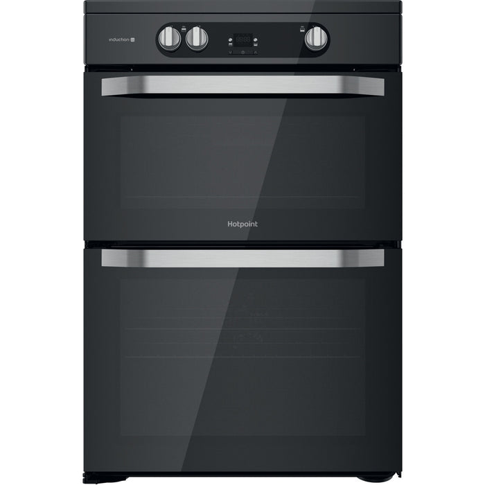 Hotpoint HDM67I9H2CB/U Freestanding cooker Electric Zone induction hob Black A