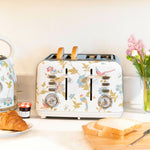 Laura Ashley 4 Slice Toaster Elvedon White