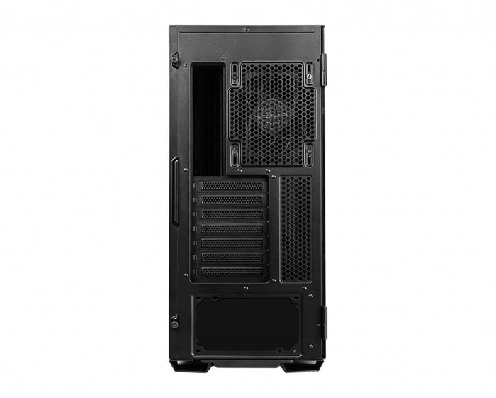 MSI MPG QUIETUDE 100S Mid Tower Silent Computer Case Black, 1x 120mm Fan, Fan Controller, USB Type-C, Sound dampening foam, ARGB light strip, Tempered Glass, Center, E-ATX, ATX, mATX, mini-ITX MSI