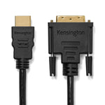 Kensington HDMI (M) to DVI-D (M) passive bi-directional cable, 1.8m (6ft)