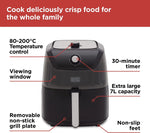 Black and Decker 7L Manual Air Fryer BLACK+DECKER