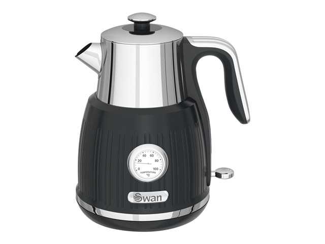 Swan SK31040BN 1.5L Retro Jug Kettle-Black Swan