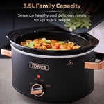 Tower Cavaletto 3.5L Slow Cooker- Black Tower