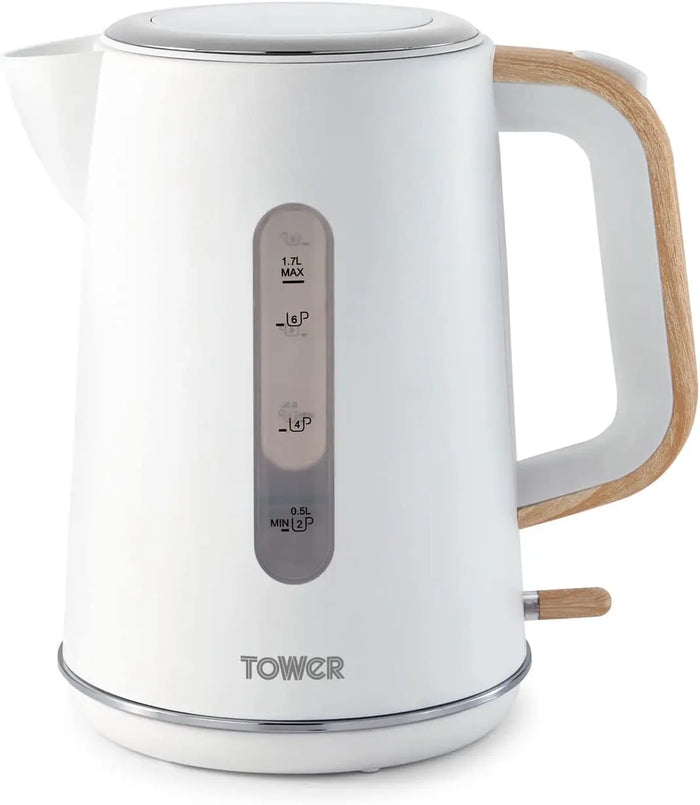 Tower T10037 Scandi 1.7L Kettle- White Tower
