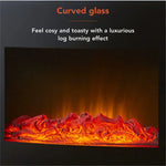 Warmlite 22 2kw Curved Glass LED Fireplace Warmlite