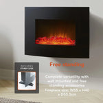 Warmlite 22 2kw Curved Glass LED Fireplace Warmlite