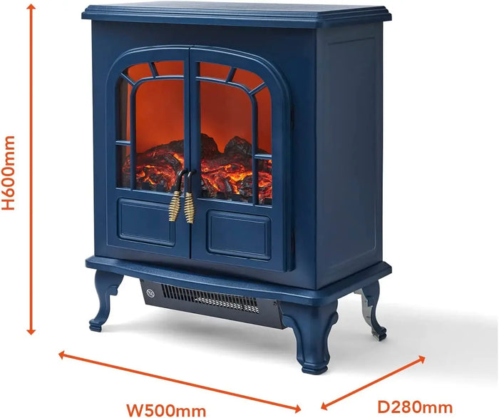 Warmlite 2KW Double Door Portable Electric Fire Stove Heater Warmlite