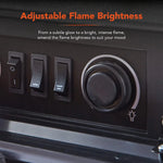 Warmlite 2KW Portable Electric Fireplace Heater Black Warmlite