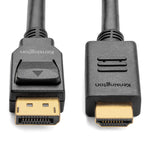 Kensington DisplayPort 1.2 (M) to HDMI (M) passive unidirectional cable, 1.8m (6ft)