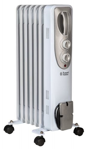 Russell Hobbs RHOFR5001 electric space heater Indoor White 1500 W Oil electric space heater