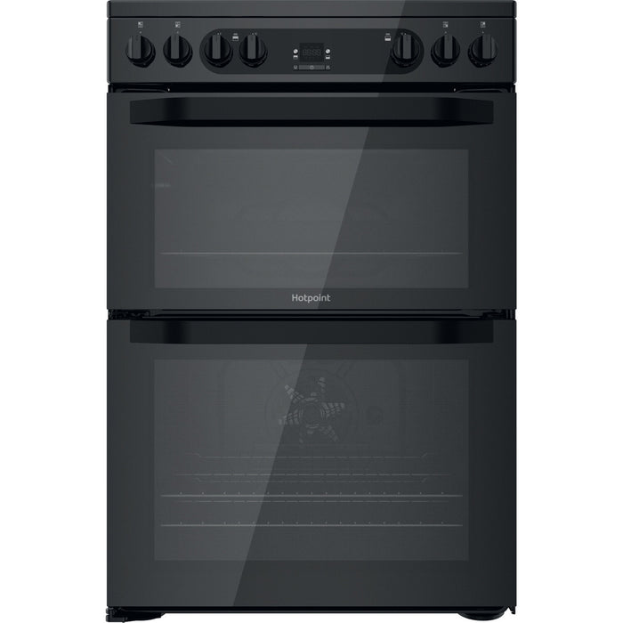 Hotpoint HDM67V92HCB/UK Freestanding cooker Electric Ceramic Black A