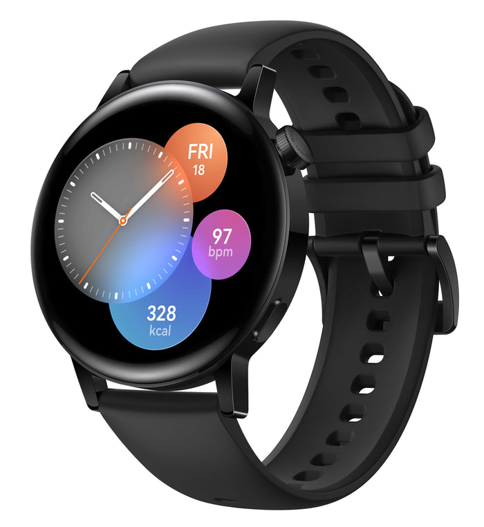 Huawei WATCH GT 3 3.35 cm (1.32) AMOLED 42 mm Digital 466 x 466 pixels Touchscreen Black GPS (satellite)