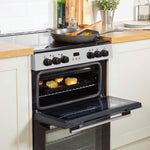 Russell Hobbs RH60EDOEH6001SS cooker Freestanding cooker Ceramic Black, Stainless steel A Russell Hobbs