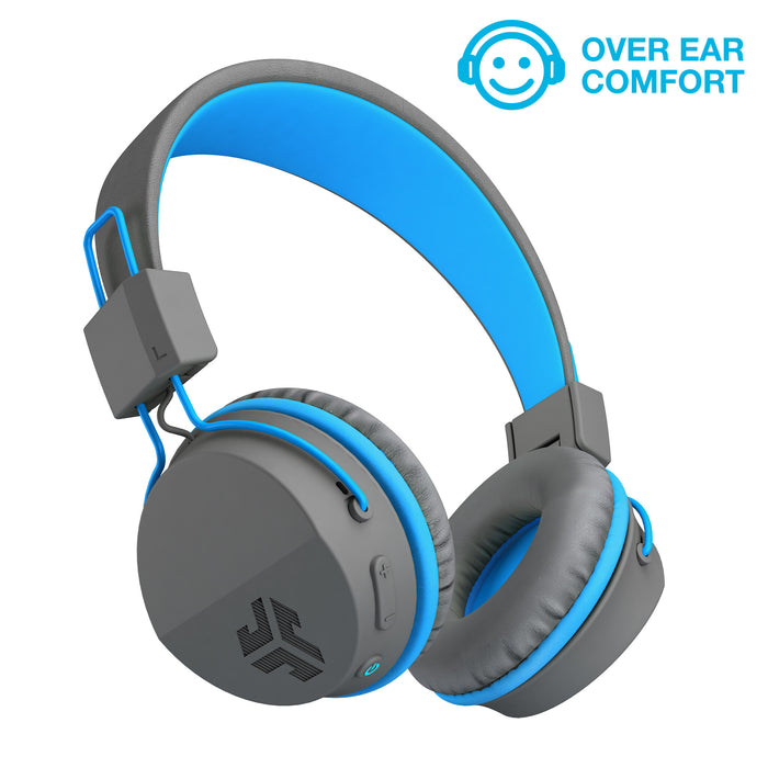 JLab JBuddies Kids Wireless Headphones - Grey/ Blue JLAB