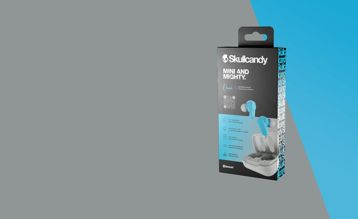 Skullcandy Dime Headset Wireless In-ear Calls/Music Micro-USB Bluetooth Blue, Light grey Skullcandy