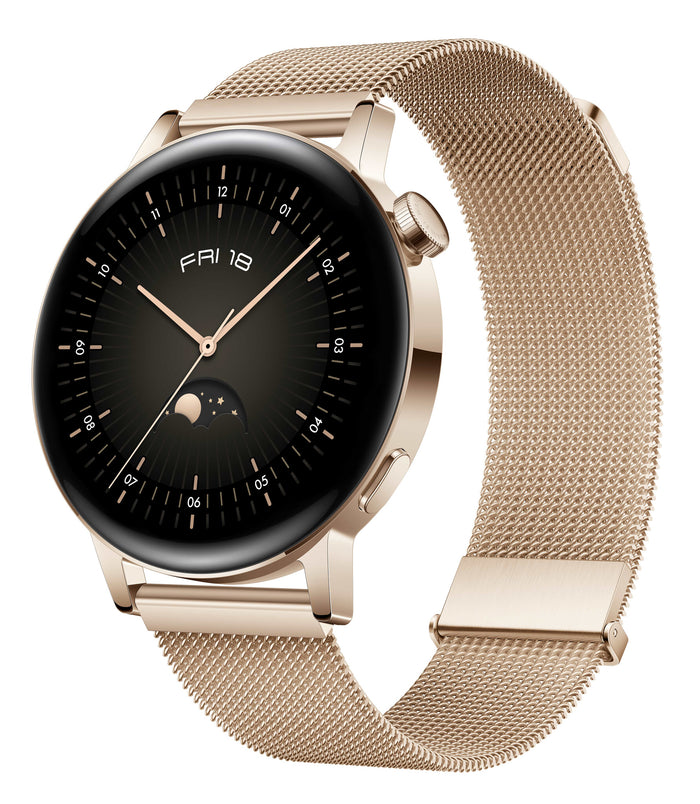 Huawei WATCH GT 3 3.35 cm (1.32) AMOLED 42 mm Digital 466 x 466 pixels Touchscreen Gold GPS (satellite)