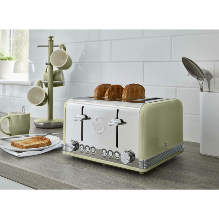 Swan ST19020GN toaster 6 4 slice(s) 1600 W Green Swan