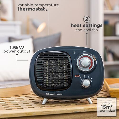 Russell Hobbs RHRETPTC2001G electric space heater Indoor Grey 1500 W Fan electric space heater Russell Hobbs