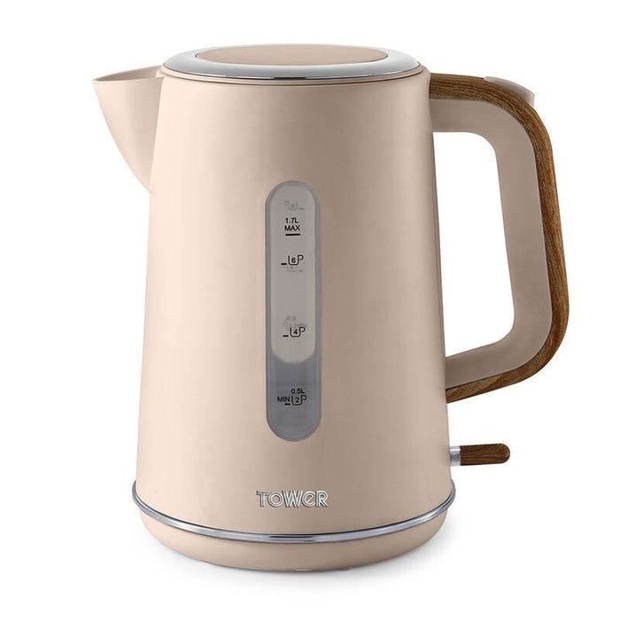 Tower Scandi electric kettle 1.7 L 3000 W Brown, Wood Tower