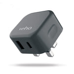 Veho USB C & USB A Fast mains plug charger Veho