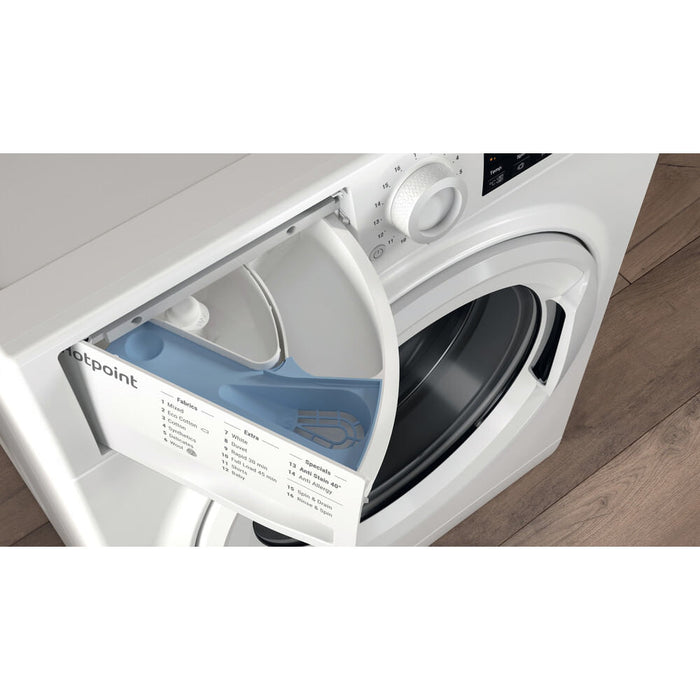 Hotpoint NSWM1045CWUKN washing machine Front-load 10 kg 1400 RPM White Hotpoint