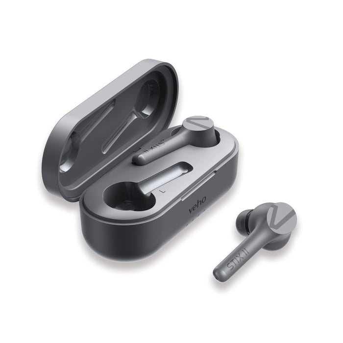 Veho STIX II True Wireless Earphones – Platinum Grey Veho