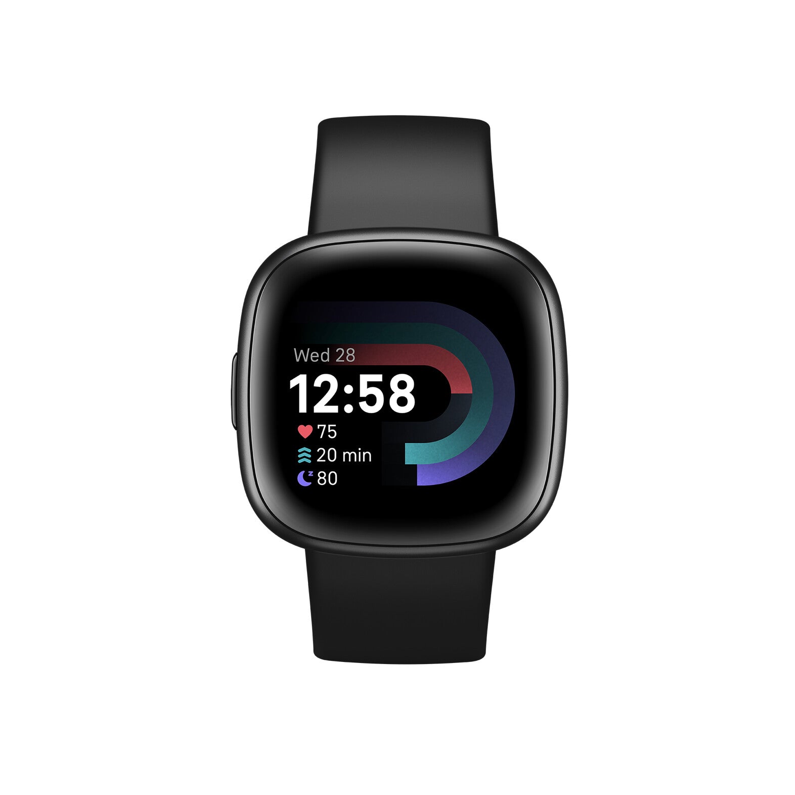 Fitbit Versa 4 40 mm graphite smart watch with band black band size S L NFC Bluetooth Comet