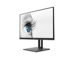 MSI Pro MP242P 23.8 Inch Monitor with Adjustable Stand, Full HD (1920 x 1080), 75Hz, IPS, 5ms, HDMI, VGA, Built-in Speakers, Anti-Glare, Anti-Flicker, Less Blue light, TÜV Certified, VESA, Kensington, Black