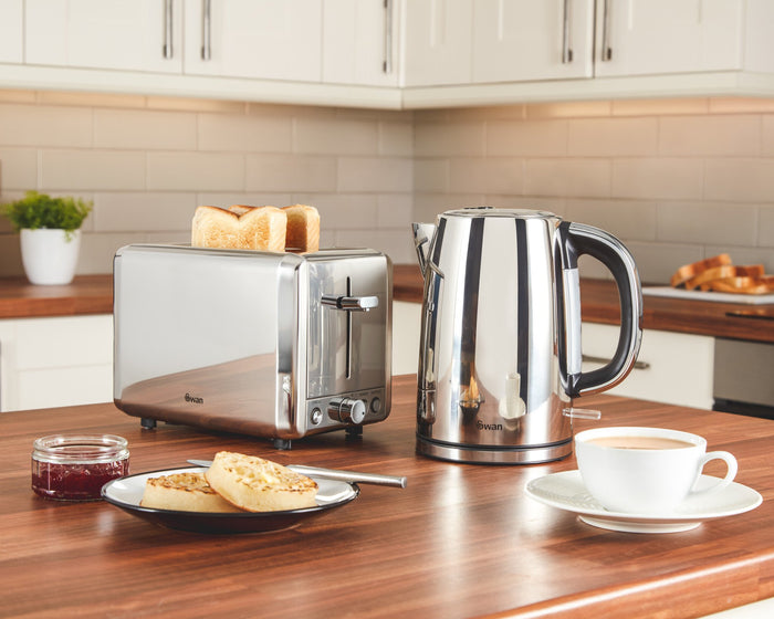 Swan SK14060N electric kettle 1.7 L 2200 W Stainless steel