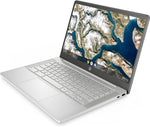 HP Chromebook 14a-nd0002na 35.6 cm (14) HD AMD 3000 3015Ce 4 GB DDR4-SDRAM 64 GB eMMC Wi-Fi 5 (802.11ac) ChromeOS Silver