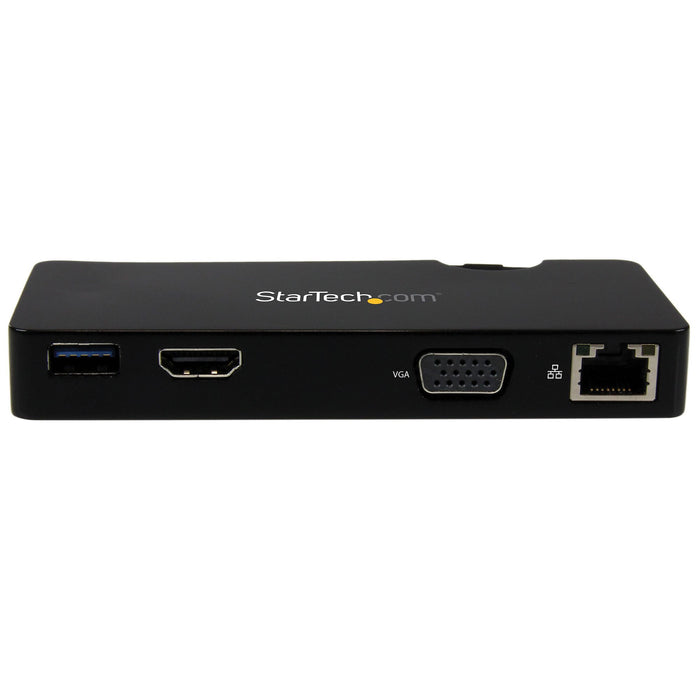 StarTech.com Travel Docking Station for Laptops - HDMI or VGA - USB 3.0