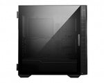 MSI MPG QUIETUDE 100S Mid Tower Silent Computer Case Black, 1x 120mm Fan, Fan Controller, USB Type-C, Sound dampening foam, ARGB light strip, Tempered Glass, Center, E-ATX, ATX, mATX, mini-ITX MSI