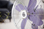 Swan 12 Retro Purple Desk Fan Swan