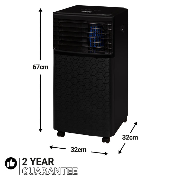 Zanussi ZPAC7001B portable air conditioner 0.6 L 64 dB 670 W Black