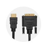 Kensington HDMI (M) to DVI-D (M) passive bi-directional cable, 1.8m (6ft)