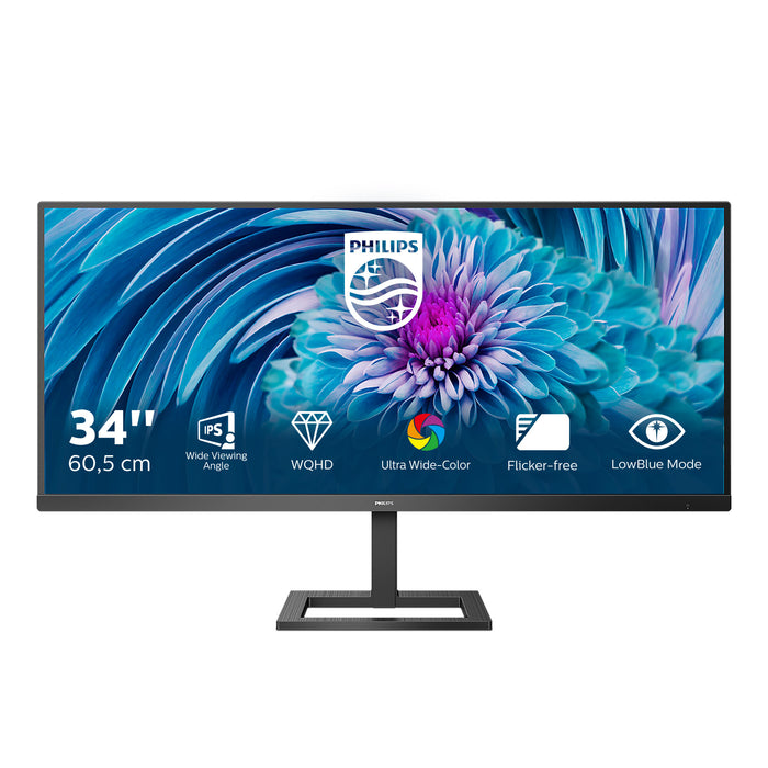 Philips E Line 345E2AE/00 computer monitor 86.4 cm (34) 3440 x 1440 pixels Black