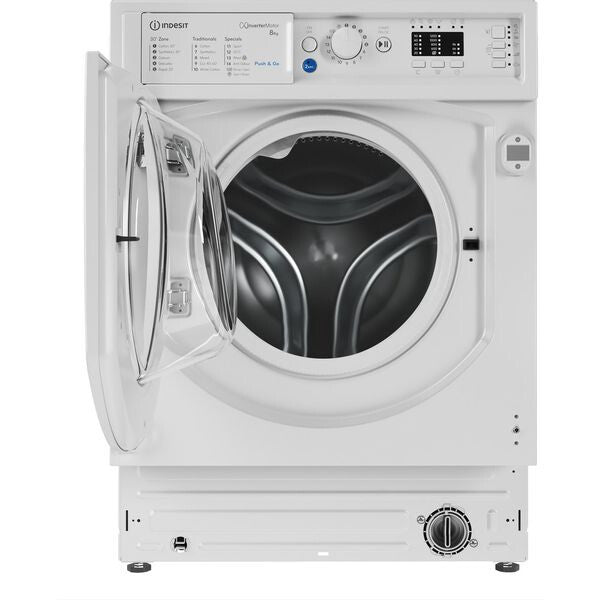Indesit BI WMIL 81284 UK washing machine Front-load 8 kg 1200 RPM White