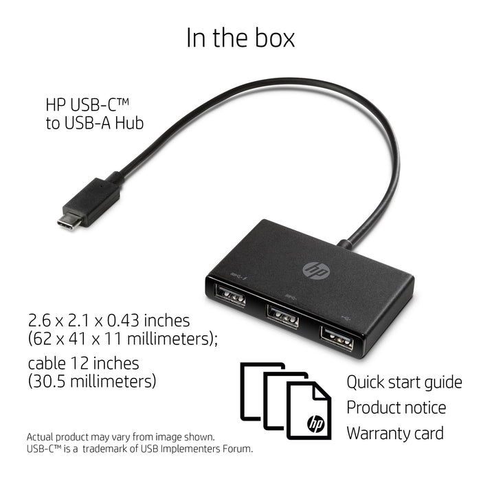 HP USB-C to USB-A Hub